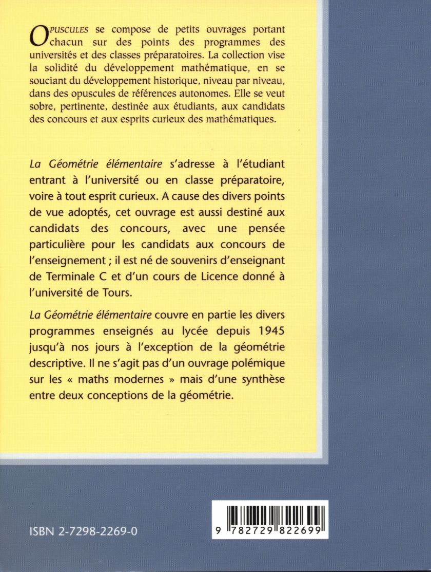 Quatrième de couverture