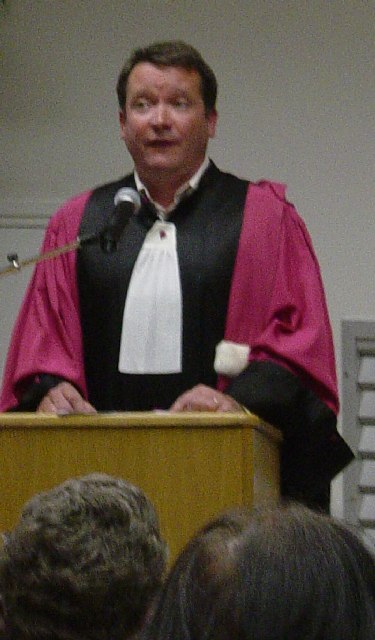 Emmanuel Lesigne representing the Faculty of Sciences and Techniques