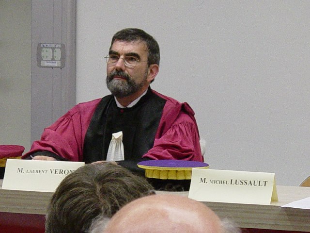Laurent V�ron listening to the President
