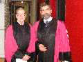 James Serrin and Laurent V�ron before the ceremony
