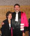 The nice translator and her (tall) boy-friend Piotr Chrusciel
